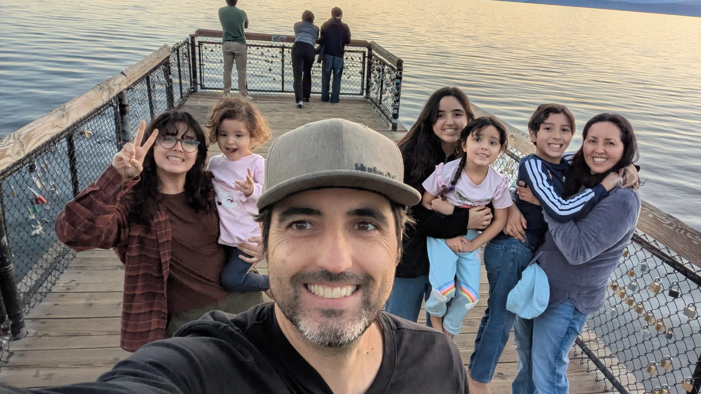 Photo of DailyStars founder by the lake with his family